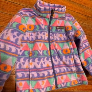 COLUMBIA ZING III PRINTED FLEECE JACKET toddler 2T